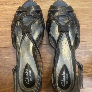 Black Artisan Collection Clark Dress Sandals